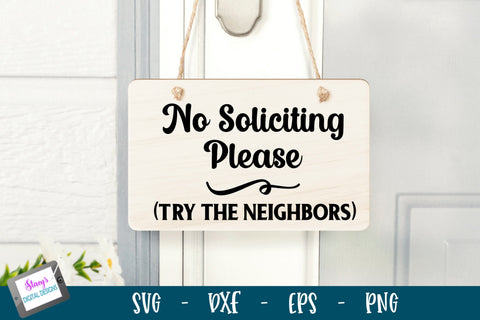 No Soliciting Sign Bundle | 6 Door Sign Designs SVG Stacy's Digital Designs 