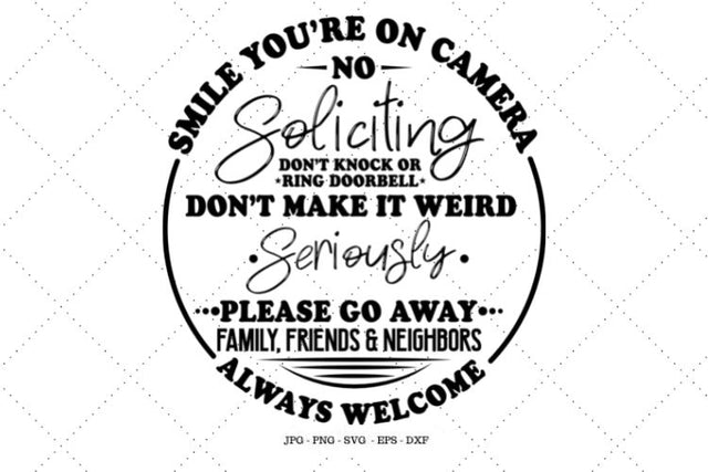 No Soliciting Sign, Funny No Soliciting, Outdoor Decor, Porch Sign, Porch Svg, Housewarming Gift, Do Not Disturb Sign SVG SVG Digital Designer 