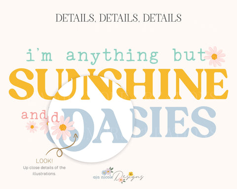 No Sunshine Sarcastic Sublimation Design Sublimation Aja Nicole Designs 
