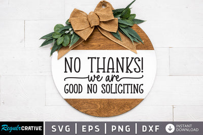 No thanks we are good no soliciting SVG SVG Regulrcrative 