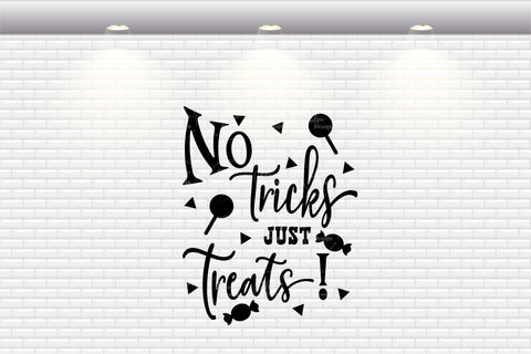 No Tricks Just Treats - SVG, PNG, DXF, EPS SVG Elsie Loves Design 