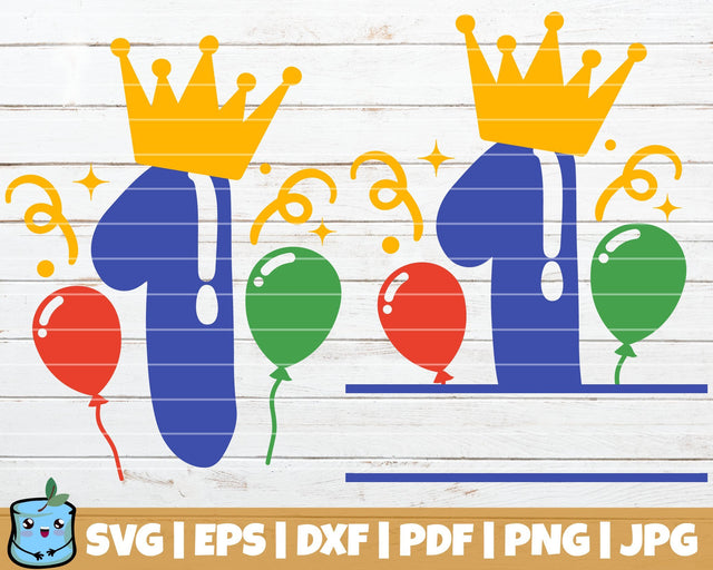 No1 Balloons SVG MintyMarshmallows 