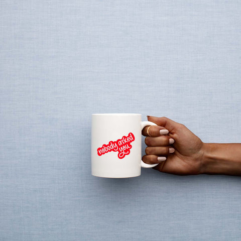 Nobody Aked You SVG Cut File for Cricut, Files for Silhouette, Snarky Sayings, Funny Quotes SVG Maple & Olive Designs 