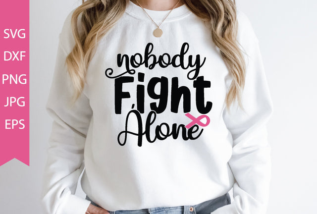 Nobody Fights Alone SVG cut file SVG md faruk hossain 