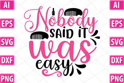 Nobody said it was easy SVG SVGista 