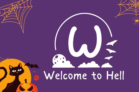 Nocturnal Halloween Monogram Font Attype studio 