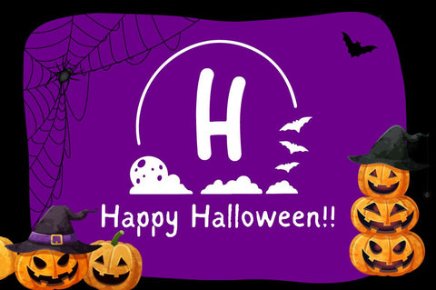 Nocturnal Halloween Monogram Font Attype studio 