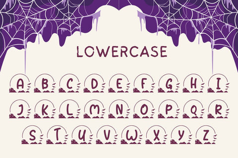 Nocturnal Halloween Monogram Font Attype studio 