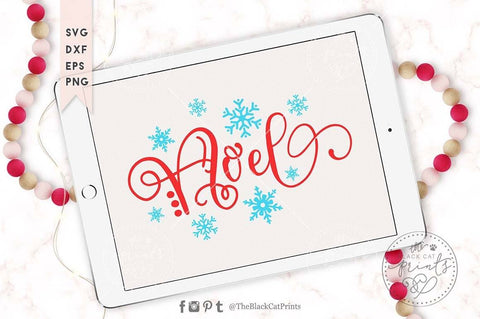 Noel Christmas cut file SVG TheBlackCatPrints 