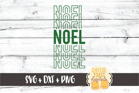 Noel - Christmas Mirror Word SVG PNG DXF Cut Files SVG Cheese Toast Digitals 