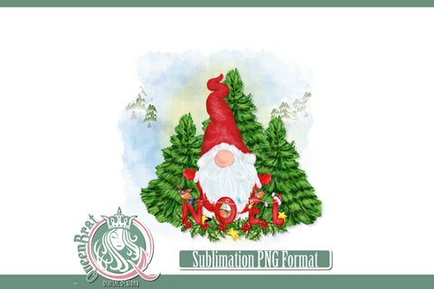Noel Gnome Sublimation Sublimation QueenBrat Digital Designs 
