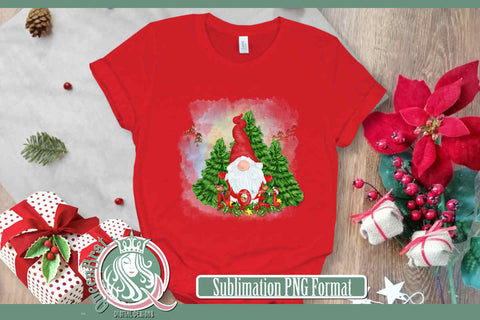 Noel Gnome Sublimation Sublimation QueenBrat Digital Designs 