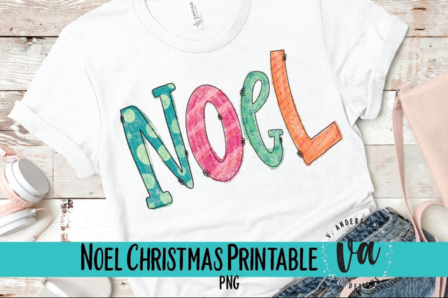 Noel Hand Lettered Sublimation PNG Sublimation V. Anderson Designs 