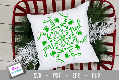 Noel Mandala SVG - Christmas Mandala SVG SVG Stacy's Digital Designs 