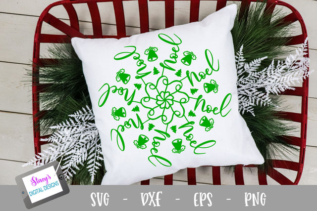 Noel Mandala SVG - Christmas Mandala SVG SVG Stacy's Digital Designs 