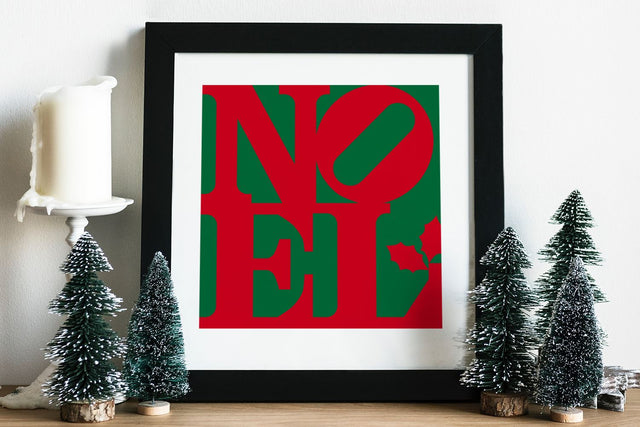 NOEL Square SVG Designed by Geeks 