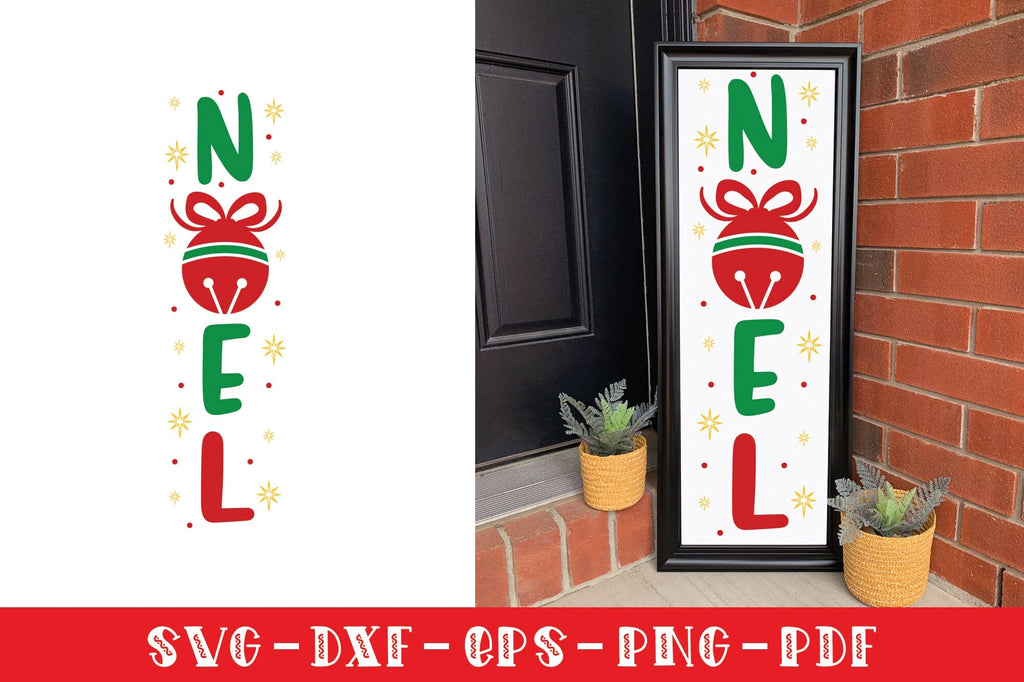 Noel SVG, Christmas Porch Sign SVG - So Fontsy