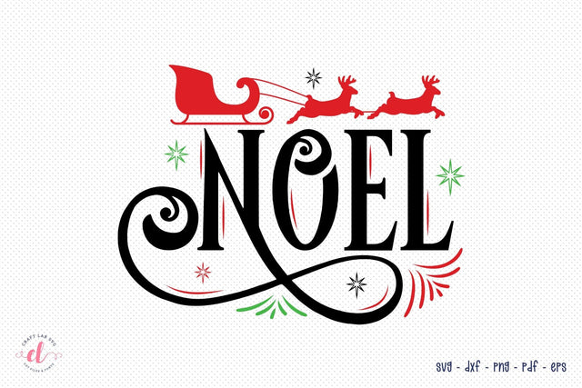 Noel SVG - Christmas SVG Cut File SVG CraftLabSVG 