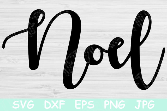 Noel Svg File Saying for Pillow or Bag. Winter Svg Cut Files for Cricut and Silhouette. Hand Lettered Christmas Svg Stencil for Vinyl Decal SVG TiffsCraftyCreations 