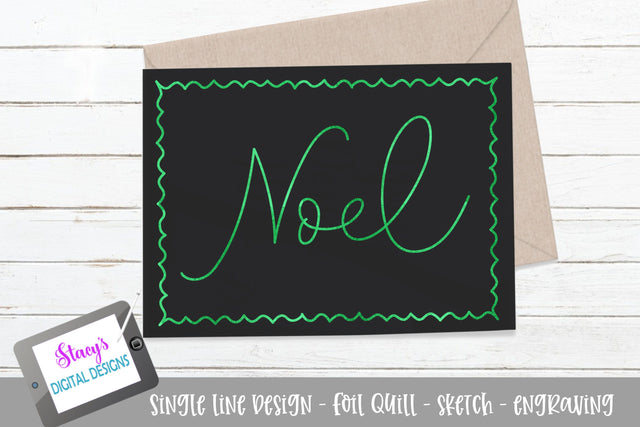 Noel SVG - Foil Quill / Sketch File SVG Stacy's Digital Designs 