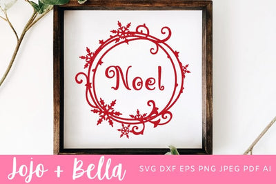 Noel Svg, Snowflake Svg, Christmas Ornament Svg, Christmas Shirt Svg, Christmas Gift png, Christmas Sign DXF, Christmas Svgs, Christmas PNG SVG Jojo&Bella 