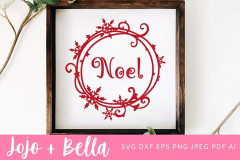 Noel Svg, Snowflake Svg, Christmas Ornament Svg, Christmas Shirt Svg, Christmas Gift png, Christmas Sign DXF, Christmas Svgs, Christmas PNG SVG Jojo&Bella 