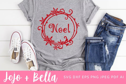 Noel Svg, Snowflake Svg, Christmas Ornament Svg, Christmas Shirt Svg, Christmas Gift png, Christmas Sign DXF, Christmas Svgs, Christmas PNG SVG Jojo&Bella 