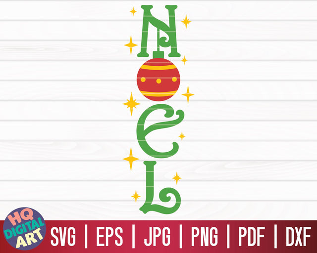 Noel SVG | Winter/Christmas Vertical Porch Sign SVG SVG HQDigitalArt 