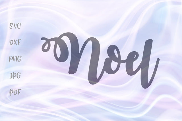 Noel Winter Holidays Sign SVG, PNG, DXF, PDF, JPG SVG Digitals by Hanna 