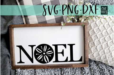 Noel With Sand Dollar SVG | Beachy Christmas SVG Design SVG Ikonart Design Shop 
