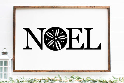 Noel With Sand Dollar SVG | Beachy Christmas SVG Design SVG Ikonart Design Shop 