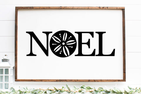 Noel With Sand Dollar SVG | Beachy Christmas SVG Design SVG RedFoxDesignsUS 