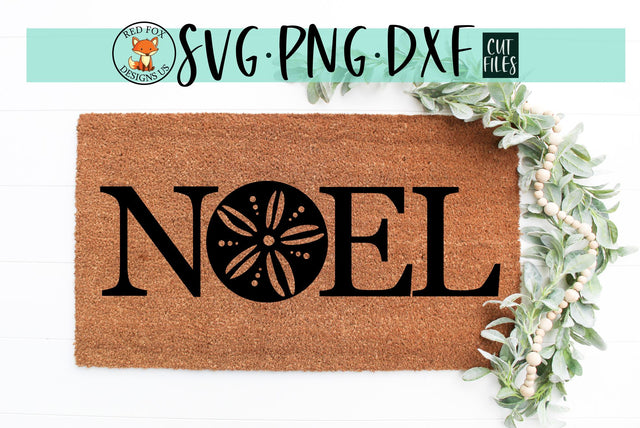 Noel With Sand Dollar SVG | Beachy Christmas SVG Design SVG RedFoxDesignsUS 