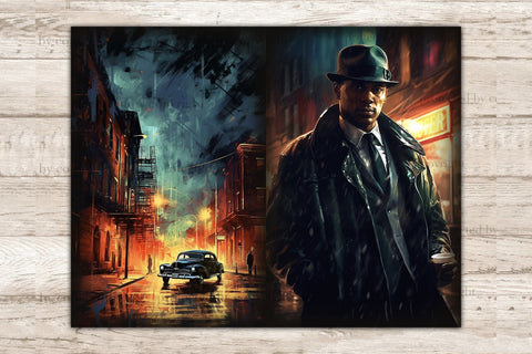 Noire Detective Junk Journal Kit | Vintage Car Printables SVG GlamArtZhanna 