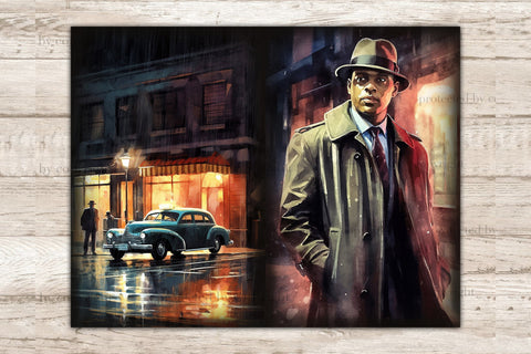 Noire Detective Junk Journal Kit | Vintage Car Printables SVG GlamArtZhanna 