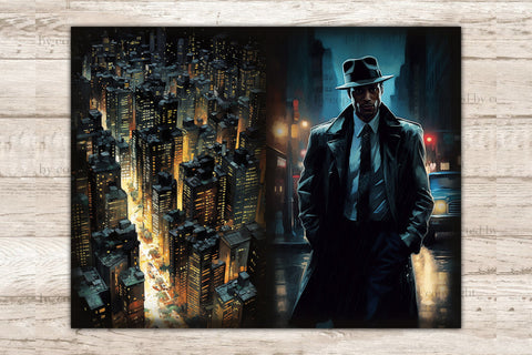 Noire Detective Junk Journal Kit | Vintage Car Printables SVG GlamArtZhanna 