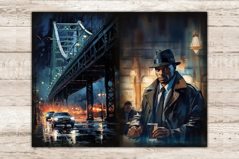 Noire Detective Junk Journal Kit | Vintage Car Printables SVG GlamArtZhanna 