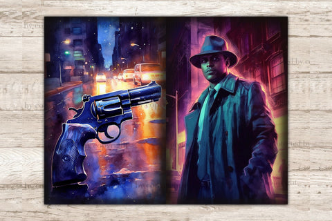 Noire Detective Junk Journal Kit | Vintage Car Printables SVG GlamArtZhanna 