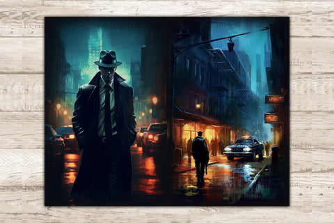 Noire Detective Junk Journal Pages | Ephemera Pages SVG GlamArtZhanna 