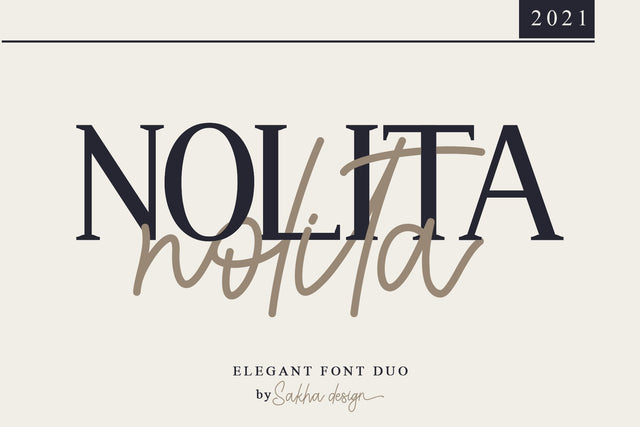 Nolita Font Sakha Design Studio 