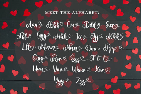 Nomad Script Font (Heart Fonts, Swirly Fonts, Craft Fonts, Cute Fonts) Font Jupiter Studio Fonts 