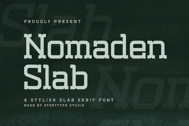 Nomaden Slab Typeface Font Storytype Studio 