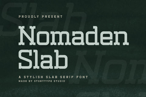 Nomaden Slab Typeface Font Storytype Studio 