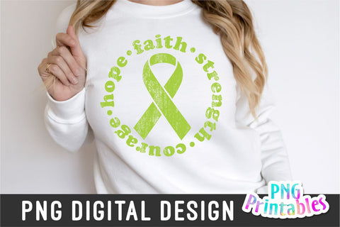 Non Hodgkin's Lymphoma png - Cancer png - Hope Faith Strength Courage - Print File - Sublimation Design - Digital Download Sublimation Svg Cuttables 
