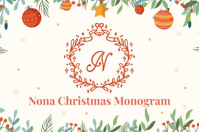 Nona Christmas Monogram Font Attype studio 
