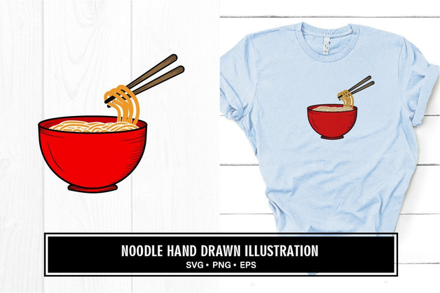 Noodles hand drawn illustration svg SVG vectorbundles 