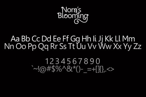 Nora's Blooming Font Slex Creative 