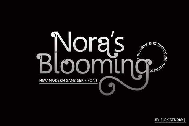 Nora's Blooming Font Slex Creative 