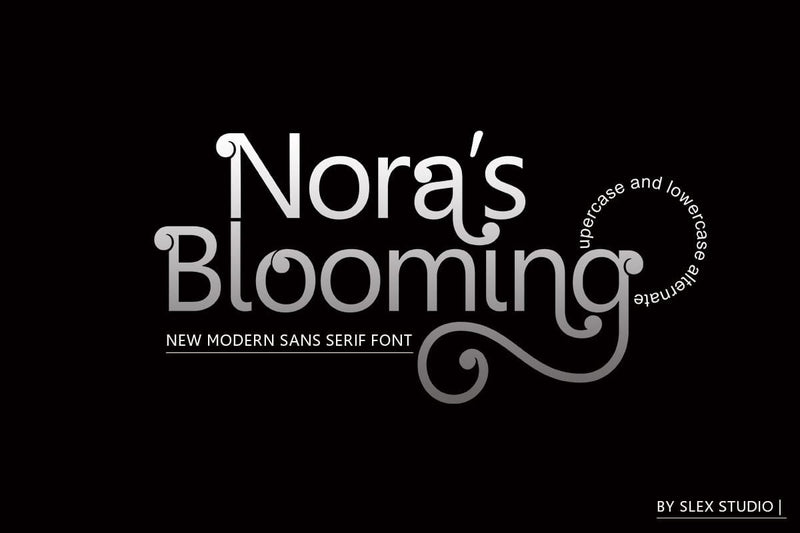 Nora's Blooming Font Slex Creative 