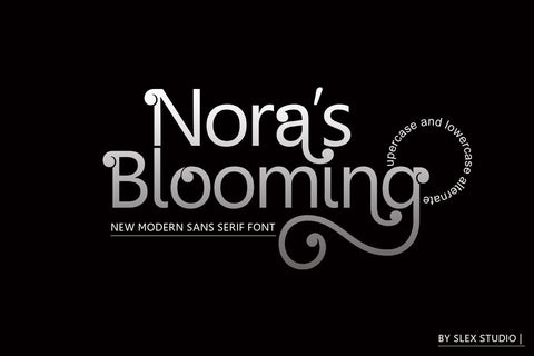 Nora's Blooming Font Slex Creative 